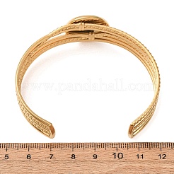 304 Stainless Steel Multi-strand Cuff Bracelet Blanks with Flat Round Bezel Settings&nbsp;SA-CBA4160-01C-G