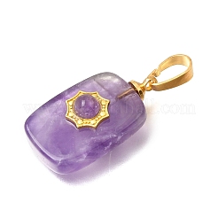 Natural Amethyst Pendants&nbsp;G-T151-02A