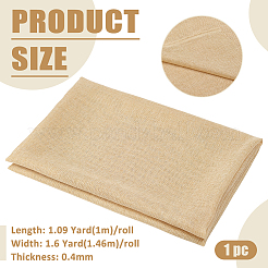 Linen Guitar Speaker Cover Fabric&nbsp;AJEW-WH0481-600B