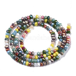Electroplate Glass Beads Strands&nbsp;X-EGLA-N002-04