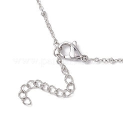 Non-Tarnish 3Pcs 3 Sizes Stainless Steel Braided Chain Macrame Pouch Empty Stone Holder Pendant Necklace Making&nbsp;NJEW-JN04957-02