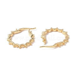 Brass Hoop Earring Finding&nbsp;KK-P223-24G