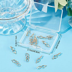 20Pcs 2 Styles Brass Connector Charms&nbsp;KK-BBC0003-35