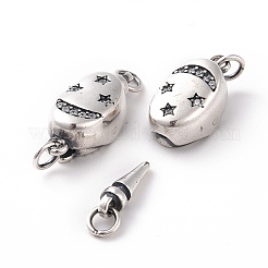 925 Sterling Silver Bayonet Clasps&nbsp;STER-D035-15AS