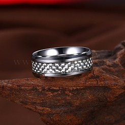 Men's Stainless Steel Finger Rings&nbsp;RJEW-BB27567-A-9