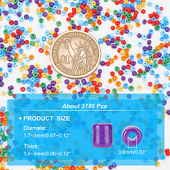 Glass Round Seed Beads Set&nbsp;SEED-WH0003-01