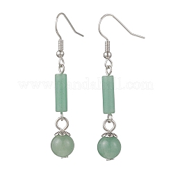 Natural Green Aventurine & Red Aventurine & Sodalite & Tiger Eye Dangle Earrings&nbsp;EJEW-JE06661