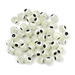 Luminous & Printed Opaque Acrylic Beads&nbsp;LACR-G050-01