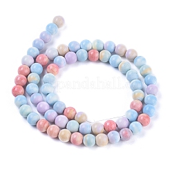Natural Rainbow Alashan Agate Beads Strands&nbsp;G-G806-04-6mm
