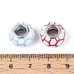 Acrylic Enamel European Beads&nbsp;GPDL-N006-01A-01