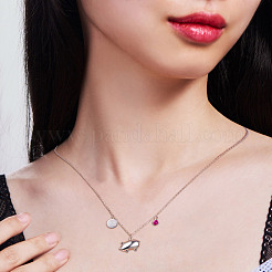 925 Sterling Silver Pendant Necklaces&nbsp;JN860A
