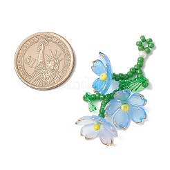 Acrylic Flower Pendants&nbsp;PALLOY-TA00252