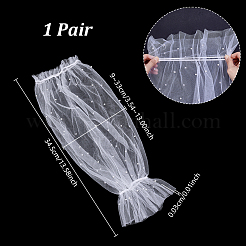 1Pair Women's Polyamide Lace Oversleeves&nbsp;AJEW-GA0010-35