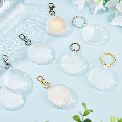 2 Sets 2 Style Commemorative Coin Acrylic Pendant Keychain Sets&nbsp;KEYC-FG0001-08
