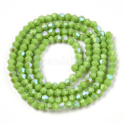 Opaque Solid Color Electroplate Glass Beads Strands&nbsp;LS-EGLA-A039-P2mm-L21