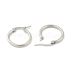 Tarnish Resistant 201 Stainless Steel Hoop Earrings for Women&nbsp;EJEW-G260-02D-P