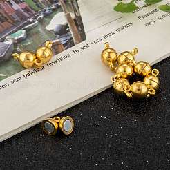 Brass Magnetic Clasps with Loops&nbsp;X-MC019-NFG