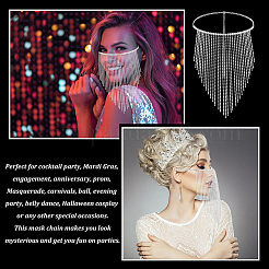 Alloy Headwear Masquerade Masks&nbsp;AJEW-WH0258-540S