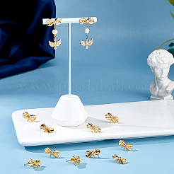 Brass Stud Earring Findings&nbsp;KK-DC0004-79