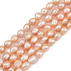 Natural Cultured Freshwater Pearl Beads Strands&nbsp;PEAR-P064-20J-05F