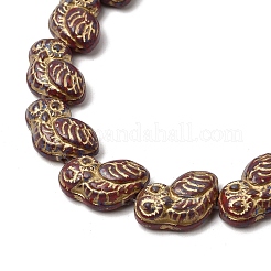 Painted Glass Beads Strands&nbsp;GLAA-Z021-08E