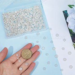 500Pcs 5 Styles Alloy Daisy Spacer Beads&nbsp;FIND-SP0002-22B