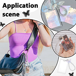 Rectangle Plastic ID Card Holder&nbsp;AJEW-FG0004-85