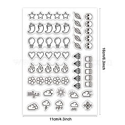 PVC Plastic Clear Stamps&nbsp;DIY-WH0631-0674