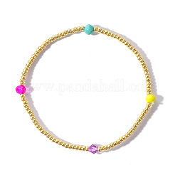 1Pc Bohemian Glass Seed Beads Stretch Bracelet for Women&nbsp;LN2670-2