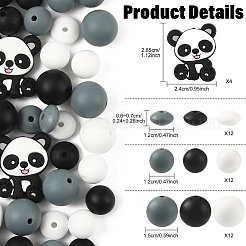 40Pcs 10 Styles Silicone Beads&nbsp;SIL-FS0001-27B
