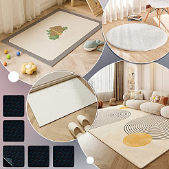 24Pcs Square Self-Adhesive PET Carpet Non-Slip Mat&nbsp;AJEW-BC0009-78