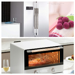 3 Pairs 3 Colors Pleuche Cloth Refrigerator Door Handle Cover&nbsp;AJEW-OC0002-12