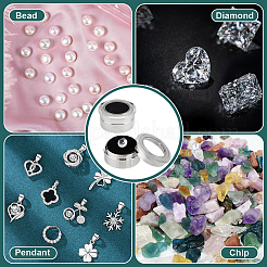 Alloy Loose Diamond Boxes&nbsp;CON-WH0104-11A-P