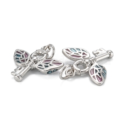 Brass Enamel  Pendants&nbsp;KK-C223-12P