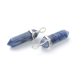 Natural Sodalite Pointed Pendants&nbsp;X-G-M378-01P-A18