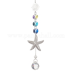 Glass Hanging Suncatchers&nbsp;HJEW-JM04579-01