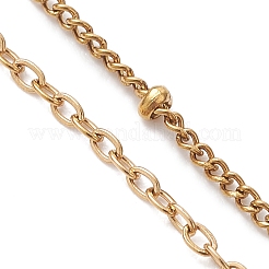 304 Stainless Steel Satellite Chain Cable Chain Slider Bracelet Making&nbsp;AJEW-JB01577-01