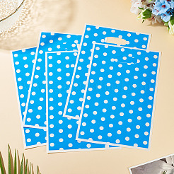 Polka Dot PET Plastic Packing Bags with Die Cut Hole Handle&nbsp;ABAG-TADJ0002-001H