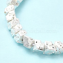 Electroplated Natural Lava Rock Beads Strands&nbsp;G-G984-11S