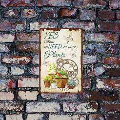 Rectangle Metal Iron Sign Poster&nbsp;AJEW-WH0157-356