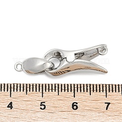Brass Interlocking Clasps&nbsp;KK-U059-02P