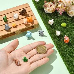 60Pcs 15 Styles Mixed Animals Resin Display Decorations&nbsp;DJEW-CJC0001-04