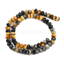 Natural Tiger Eye Beads Strands&nbsp;G-C259-A47-5x8mm