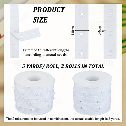 5Yards Polyester Sewing Snap Button Tape&nbsp;DIY-OC0014-49A