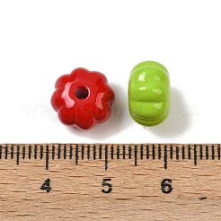 Baking Paint Opaque Acrylic Beads&nbsp;OACR-F014-02B