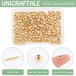 200Pcs Brass Spacer Beads&nbsp;KK-UN0002-34