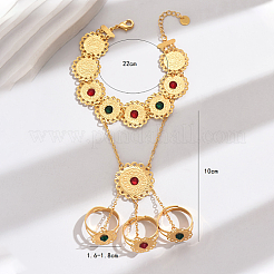 Bohemian Brass Finger Ring Bracelets&nbsp;KT1838-2