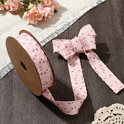 1 Roll Flower Printed Polyester Ribbons&nbsp;SRIB-CY0001-11
