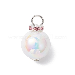 Imitation Pearl Acrylic Pendants&nbsp;PALLOY-JF04349