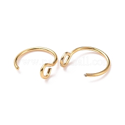 316 Stainless Steel Hoop Nose Rings&nbsp;AJEW-G037-01A-G